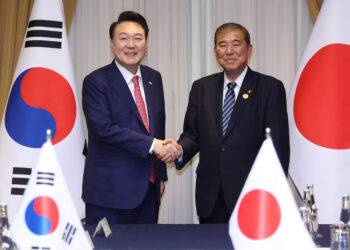 尹 “한일 긴밀 공조 중요” 이시바 “일한 협력 강화”