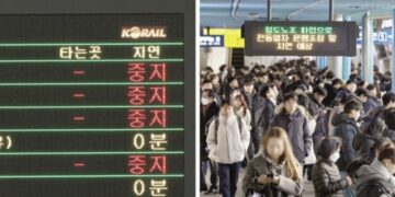 철도파업 첫날, 콩나물시루 된 지하철… 서울지하철 노사도 막판 협상 진통