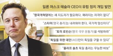 유럽 뒤집는 머스크… 이번엔 英극우당 대표에 “자격 없다” 막말