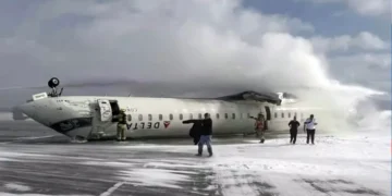 “박쥐처럼 거꾸로 매달려”…뒤집힌 비행기 ‘기적 생존’