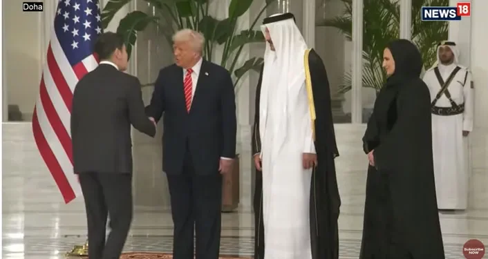 정용진, 카타르 국왕 만찬 참석… 트럼프와 두 번째 만났다