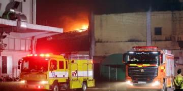 금호타이어 광주공장 화재 진화율 75%…18일 완진 가능성