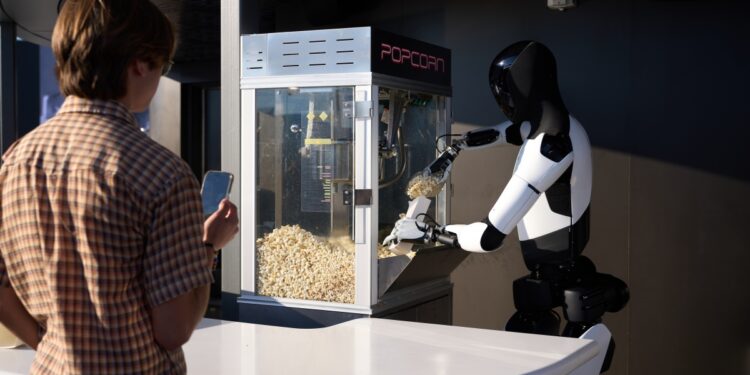 “로봇이 팝콘도 팝니다”… 머스크가 연 ‘미래형 휴게소’