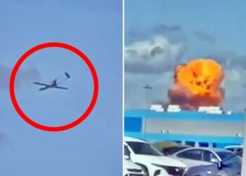 제주~하얼빈 거리 1300㎞ 날아가 ‘쾅’…드론으로 드론창고 때렸다 (영상) [포착]