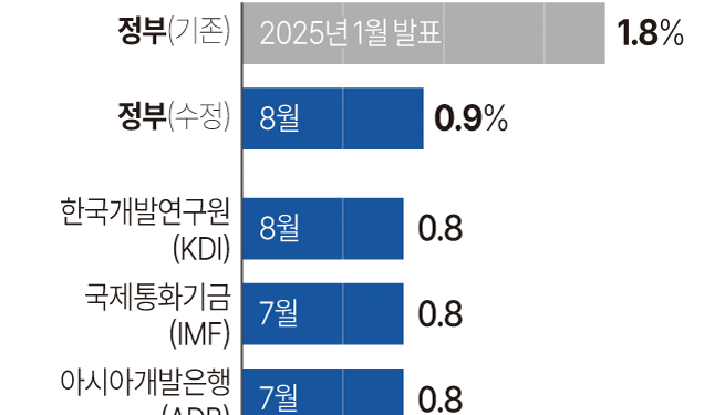 추경 편성·소비쿠폰 지급에도… 올해 경제성장률 0.9% 전망