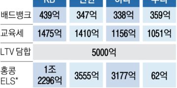 “교육세 2배”… 금융권 망연자실, 4대 지주 실적 4.6조 타격 위기
