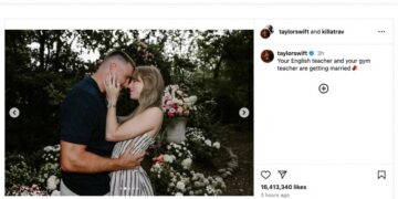 美 팝스타 스위프트 약혼한다… NFL선수 켈시와 동화 같은 결말