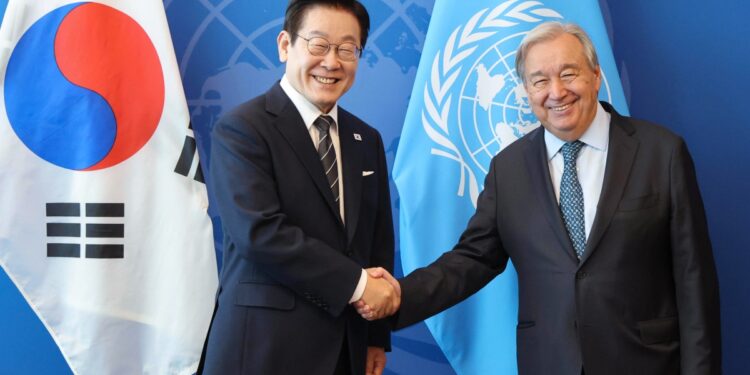 유엔 사무총장 “한국 정부 대북 정책, 현명한 접근”…이 대통령 다자 외교전