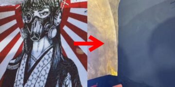 “엉터리 한식당” 욕먹더니…페인트로 욱일기 ‘싹’ 덮어버린 근황