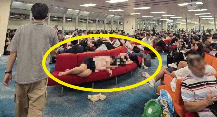 의자 5개 차지하고 누운 한국인 모녀… “해외 공항서 민폐” 뭇매