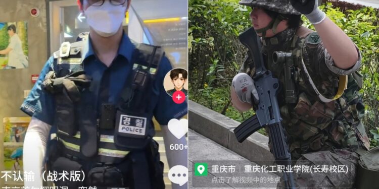 “중국인들, 한국 우습나” 군·경찰 희화화 논란 [포착]