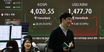 기관 대규모 매수에, 코스피 4000선 재탈환