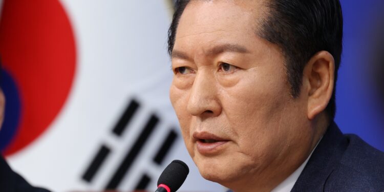 정청래, 공천헌금 의혹에 “국민·당원께 사과…환부 도려낼 것”