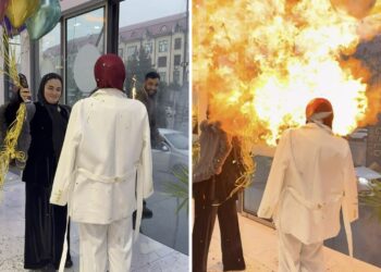 생일 촛불 끄는 순간, 눈앞에서 ‘쾅’…거대 화염 휩싸인 여성 ‘아찔’