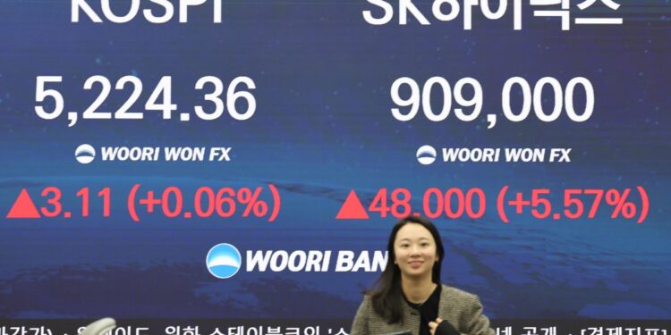 개미 방어에 코스피 4일 연속 ‘사상 최고치’…코스닥은 하락 마감