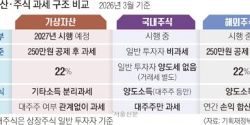 국내 주식은 안 내는데… 1000만원 수익에 165만원 ‘코인 과세’