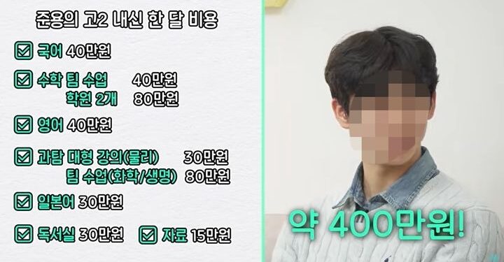 “학원비 月400만원”…서울대 치대생이 밝힌 대치동 가격